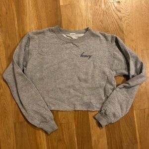Brandy Melville Tops - Brandy Melville honey crewneck Brandy Melville Tops - Brandy Melville honey crewneck